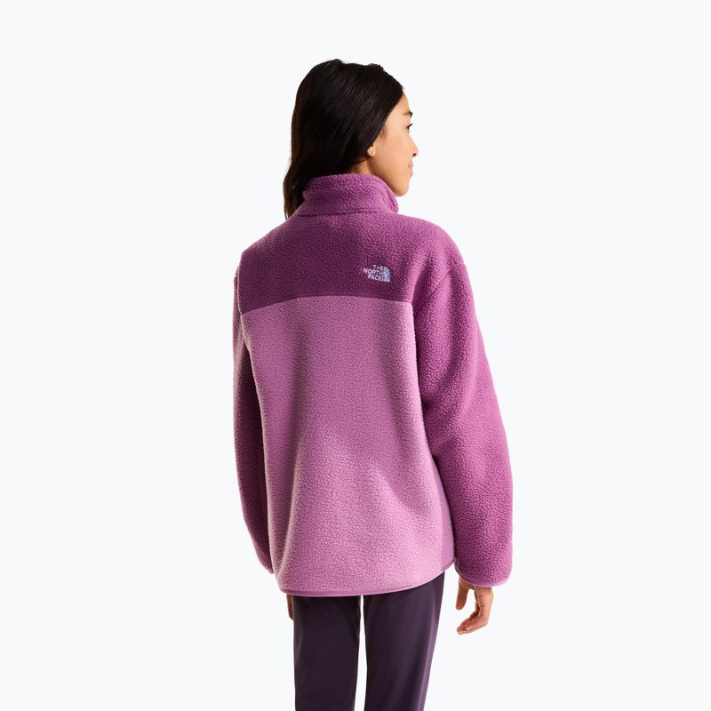 Детски поларен суитшърт The North Face Yumiori 1/4 Zip hushed lavender 5