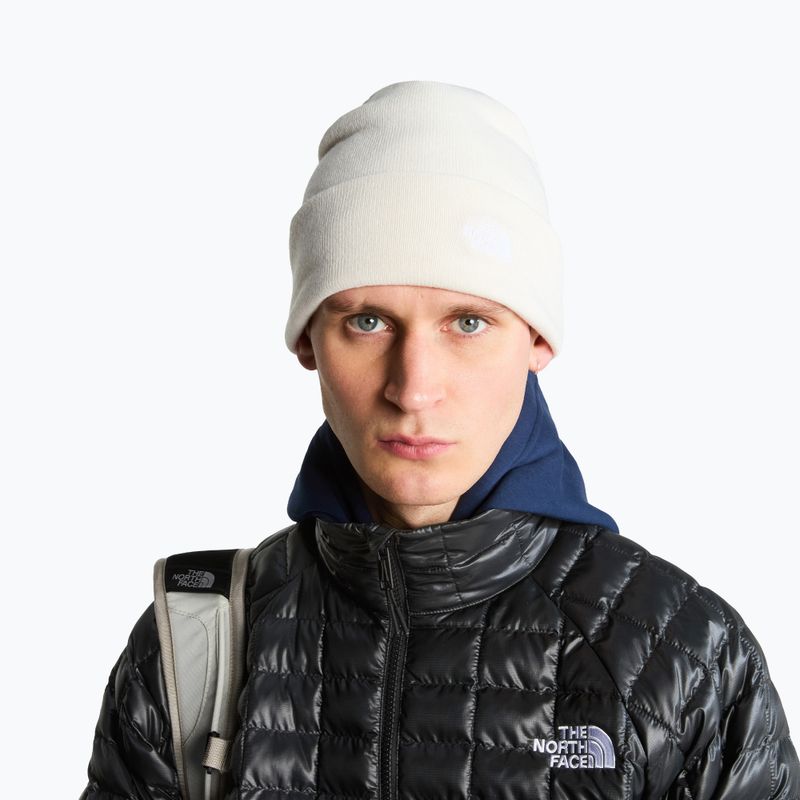 Зимна шапка The North Face Norm Beanie white dune 3