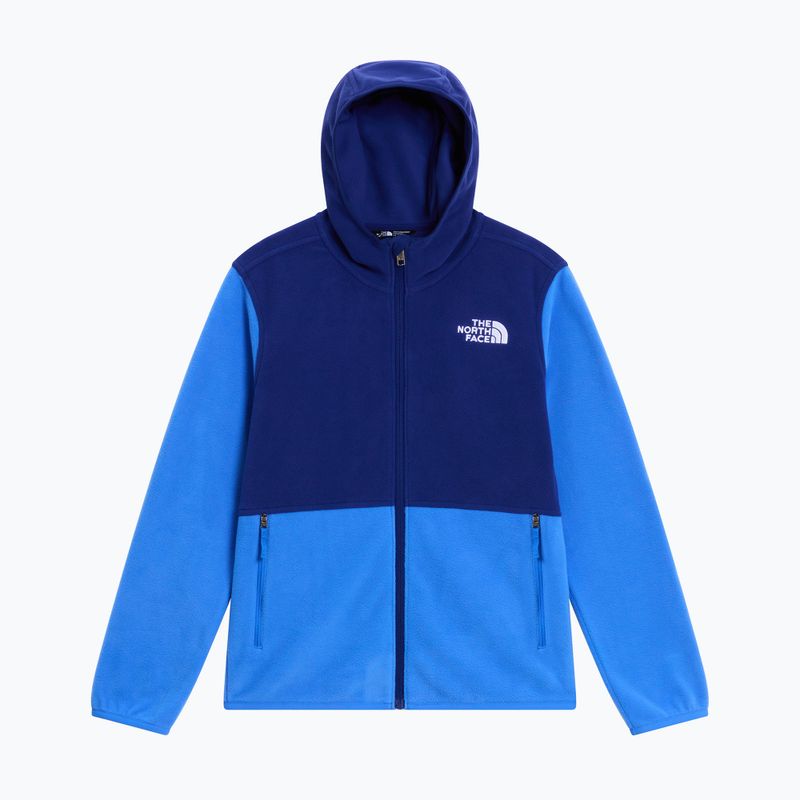Детски поларен суитшърт The North Face Teen Glacier Full Zip Hoodie bold blue/activ blue 5