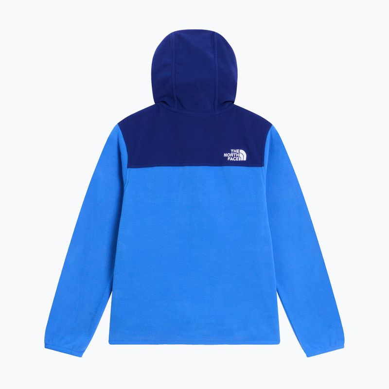 Детски поларен суитшърт The North Face Teen Glacier Full Zip Hoodie bold blue/activ blue 6