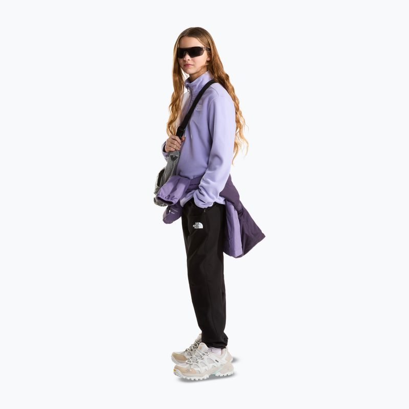 Детски поларен суитшърт The North Face Teen Glacier 1/4 Zip pale plum 2