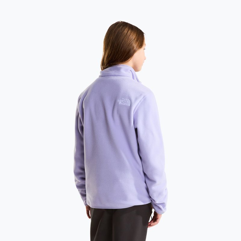 Детски поларен суитшърт The North Face Teen Glacier 1/4 Zip pale plum 3