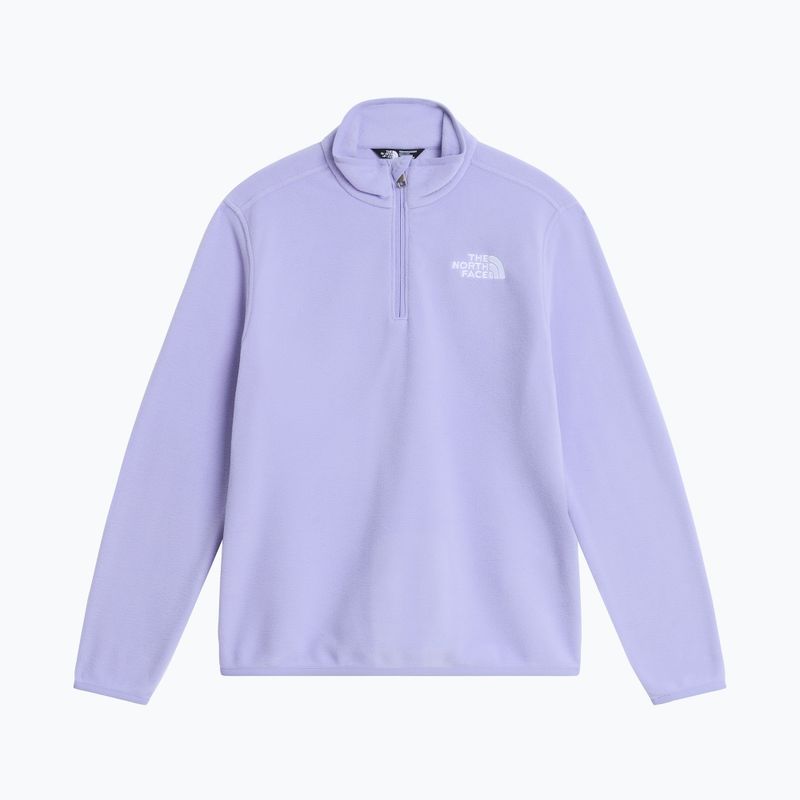 Детски поларен суитшърт The North Face Teen Glacier 1/4 Zip pale plum 4