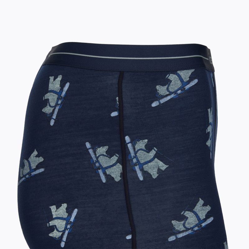 Мъжки термобоксерки Icebreaker Merino 150 Anatomica BearTour AOP Boxers midnight navy 3