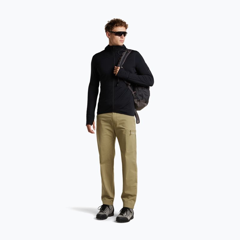 Мъжки суитшърт за трекинг Icebreaker Merino 200 Realfleece Descender Half Zip Hoodie black 2