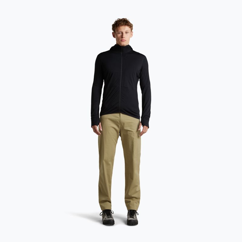 Мъжки суитшърт за трекинг Icebreaker Merino 200 Realfleece Descender Half Zip Hoodie black 4