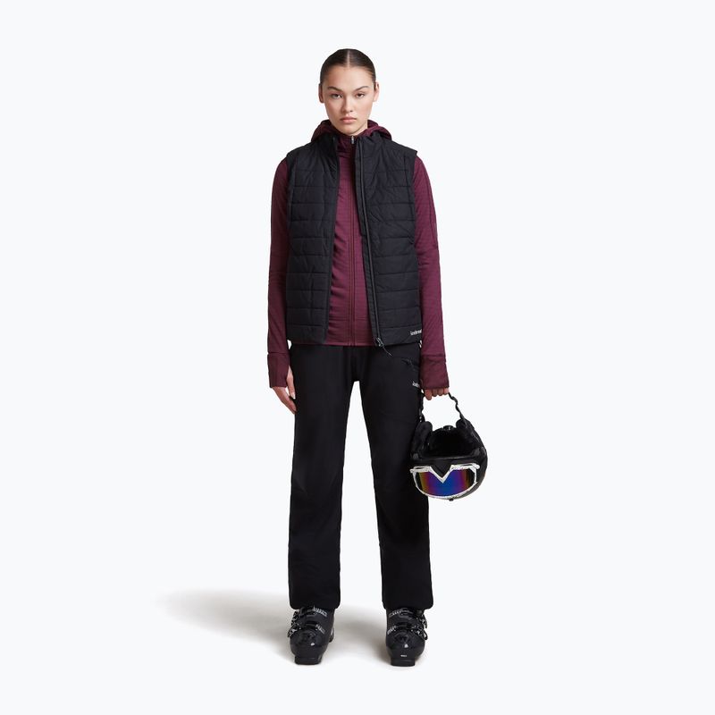 Дамски суитшърт за трекинг Icebreaker Merino 300 Realfleece Descender Zip Hoodie dark berry 6