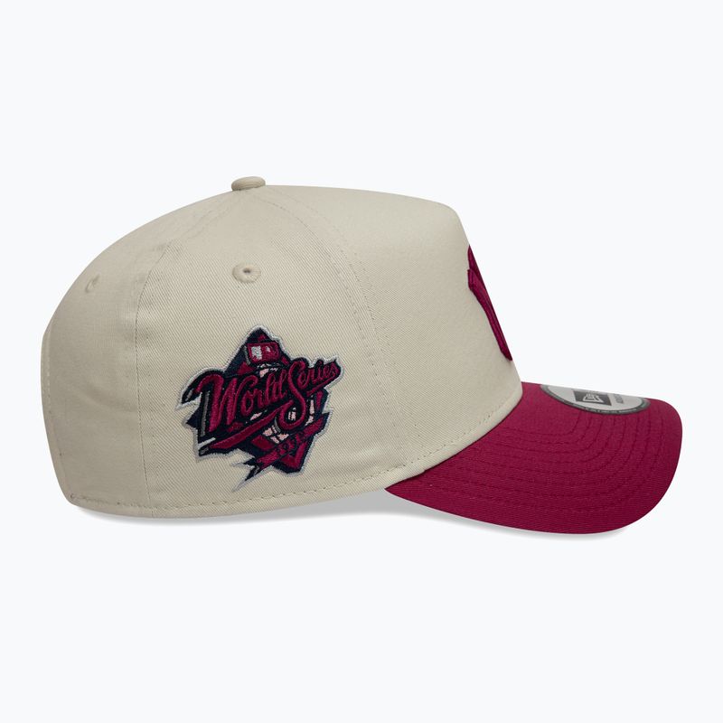 New Era WS Patch Eframe New York Yankees бейзболна шапка светло бежова 4