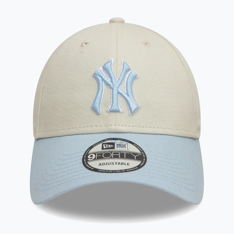 New Era WS Patch 9Forty New York Yankees бейзболна шапка светло бежова 2
