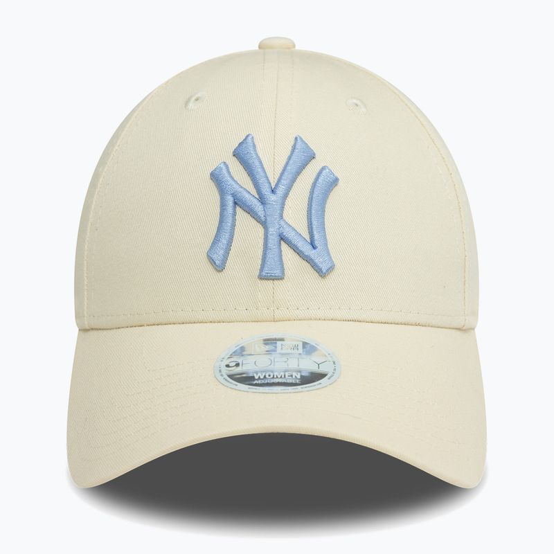 New Era League Essential 9Forty New York Yankees бейзболна шапка светло бежова 2