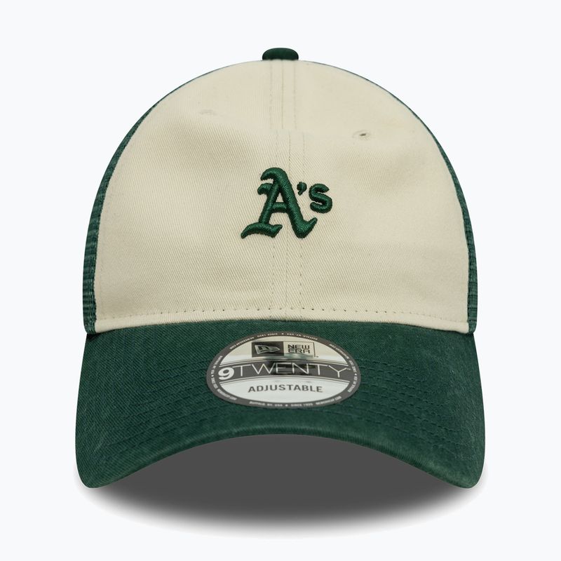 New Era 9Twenty Trucker Oakland Athletics светлобежова бейзболна шапка 3