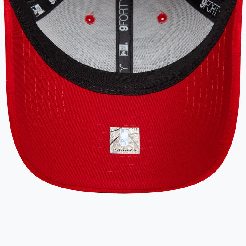 New Era Tonal Check 9Forty Chicago Bulls бейзболна шапка червена 5