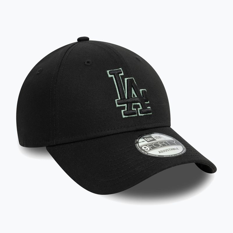 New Era Team Outline 9Forty Los Angeles Dodgers бейзболна шапка черна
