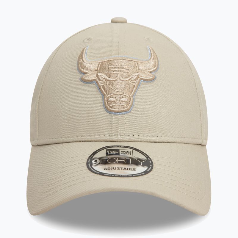 New Era Team Outline 9Forty Bulls светлобежова бейзболна шапка 2
