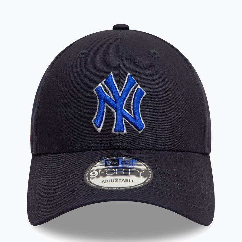New Era Side Patch 9Forty New York Yankees бейзболна шапка navy 3