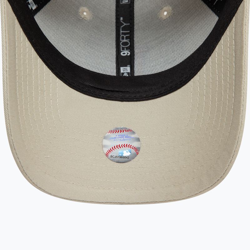 New Era Side Patch 9Forty Los Angeles Dodgers бейзболна шапка светло бежова 5