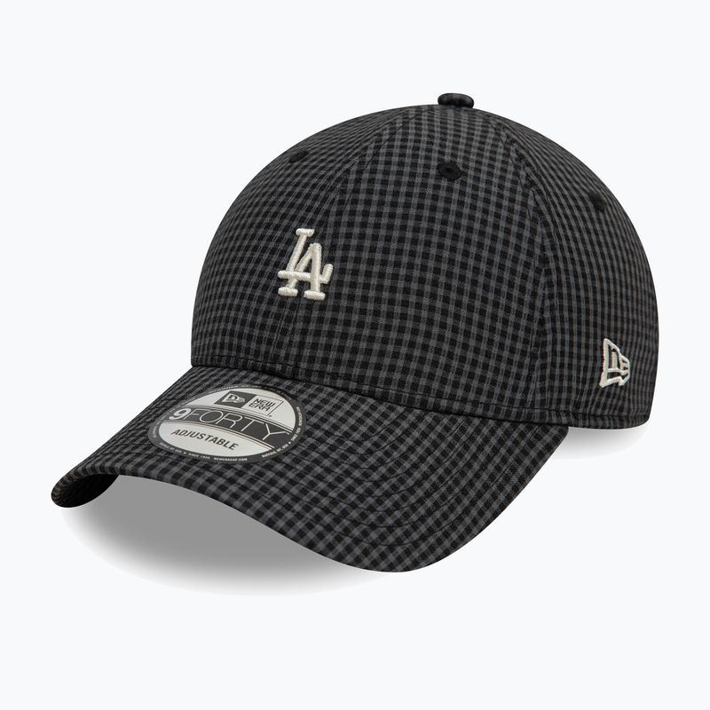 New Era Seersucker 9Forty Los Angeles Dodgers бейзболна шапка черна 2