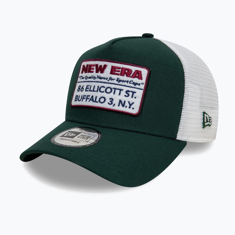 New Era NE Реколта Trucker бейзболна шапка тъмно зелено 3