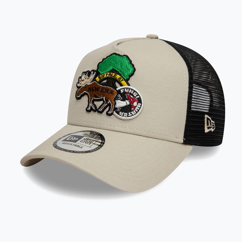 New Era NE Outdoor Patch Trucker светлобежова бейзболна шапка 3