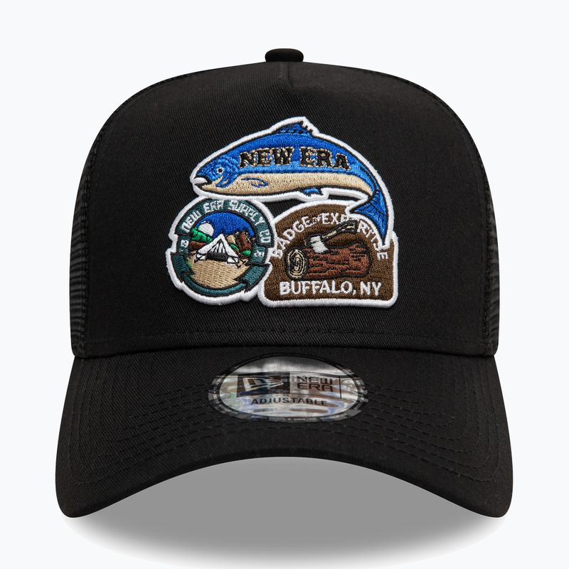 New Era NE Outdoor Patch Trucker бейзболна шапка черна 2