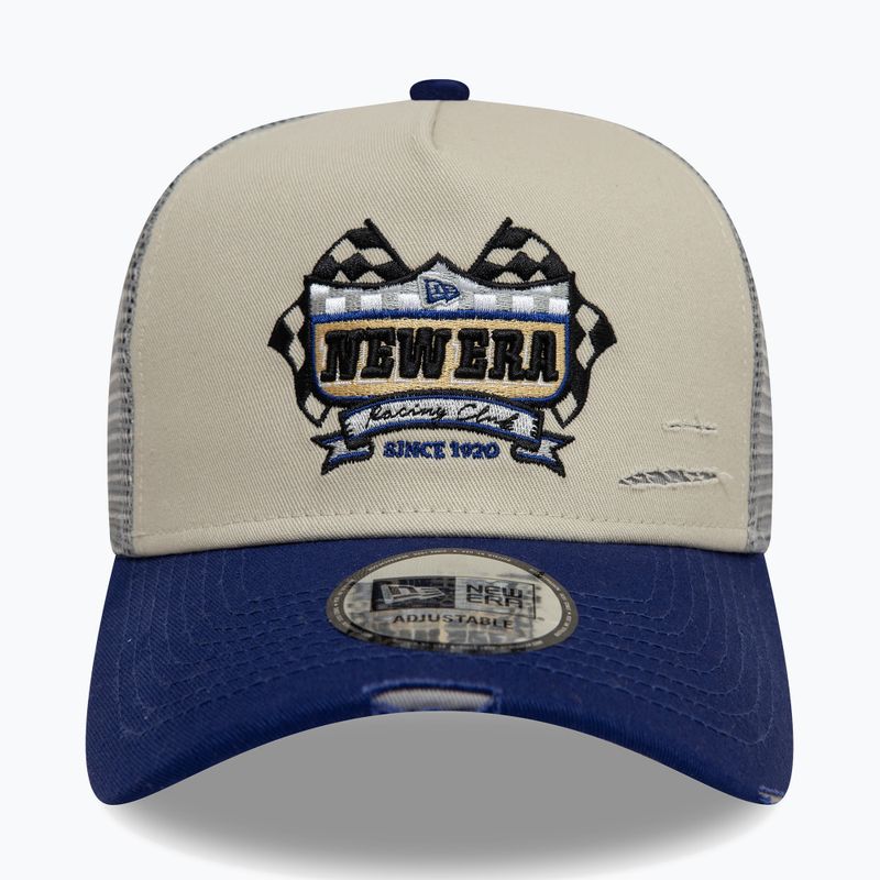 New Era NE Motorsport Trucker светлобежова бейзболна шапка 2