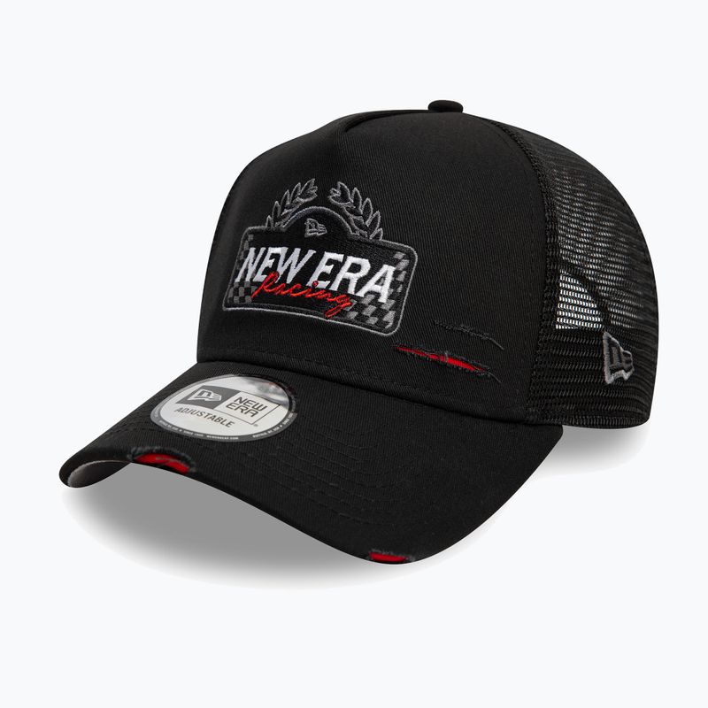 New Era NE Motorsport Trucker бейзболна шапка черна 2