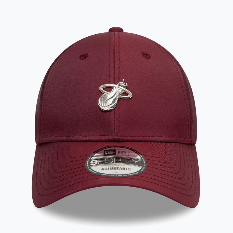 New Era NBA Tech 9Forty Maiami Heat тъмночервена бейзболна шапка 2