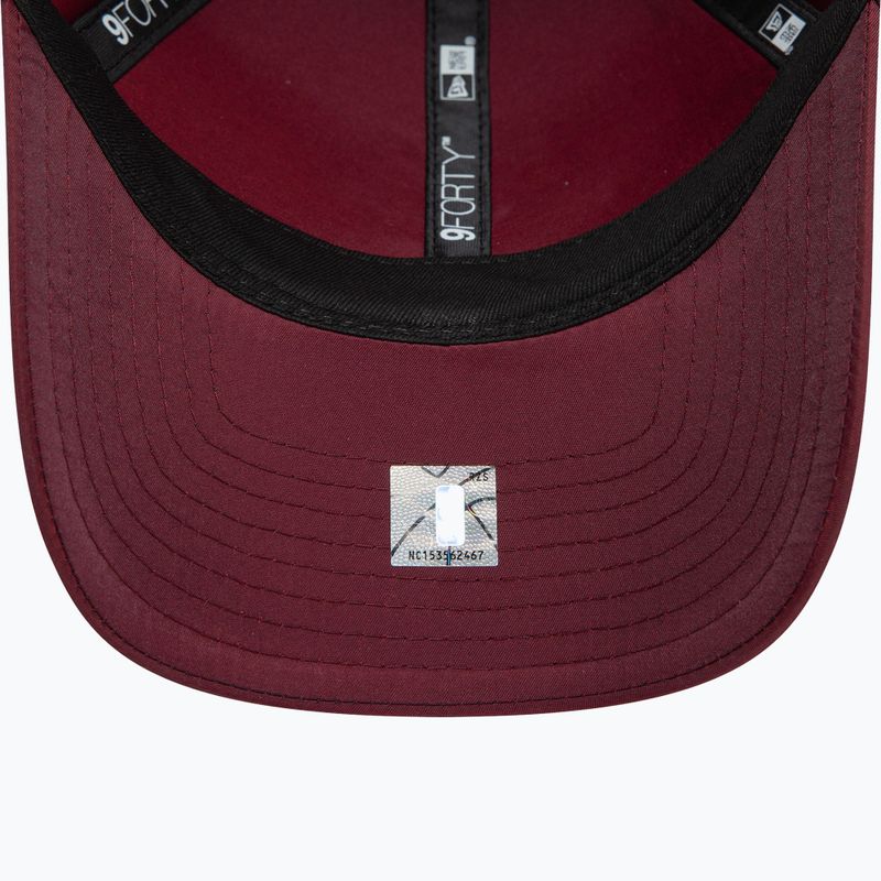 New Era NBA Tech 9Forty Maiami Heat тъмночервена бейзболна шапка 5