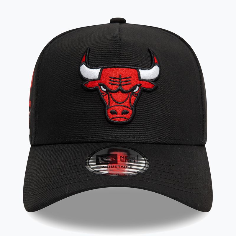 New Era NBA Patch Eframe Chicago Bulls бейзболна шапка черна 2