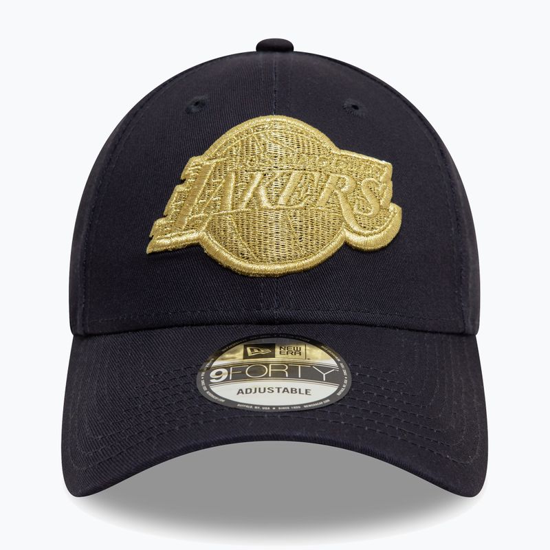New Era Metallic 9Forty Los Angeles Lakers бейзболна шапка navy 2
