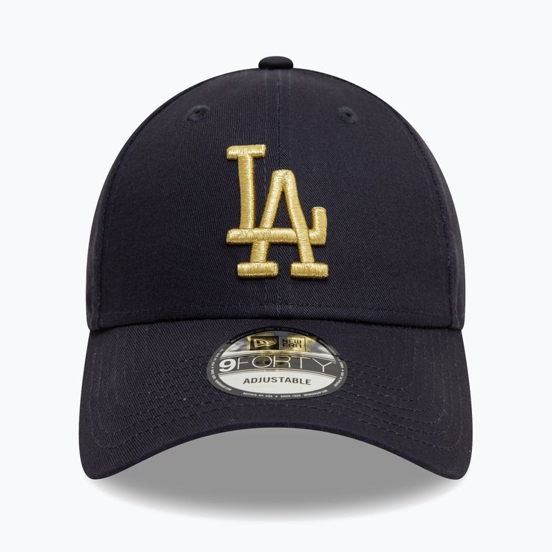 New Era Metallic 9Forty Los Angeles Dodgers бейзболна шапка navy 2
