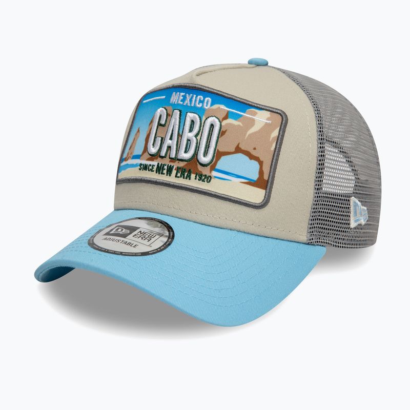 New Era Лицензионна табела Los Angeles Trucker светлобежова бейзболна шапка 3