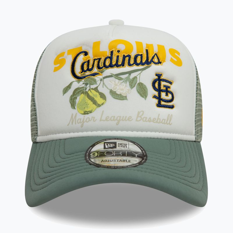 New Era Плодове Graphics Trucker бейзболна шапка ST. Сейнт Луис Кардиналс зелена пастелна 2