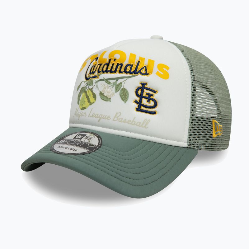 New Era Плодове Graphics Trucker бейзболна шапка ST. Сейнт Луис Кардиналс зелена пастелна 3