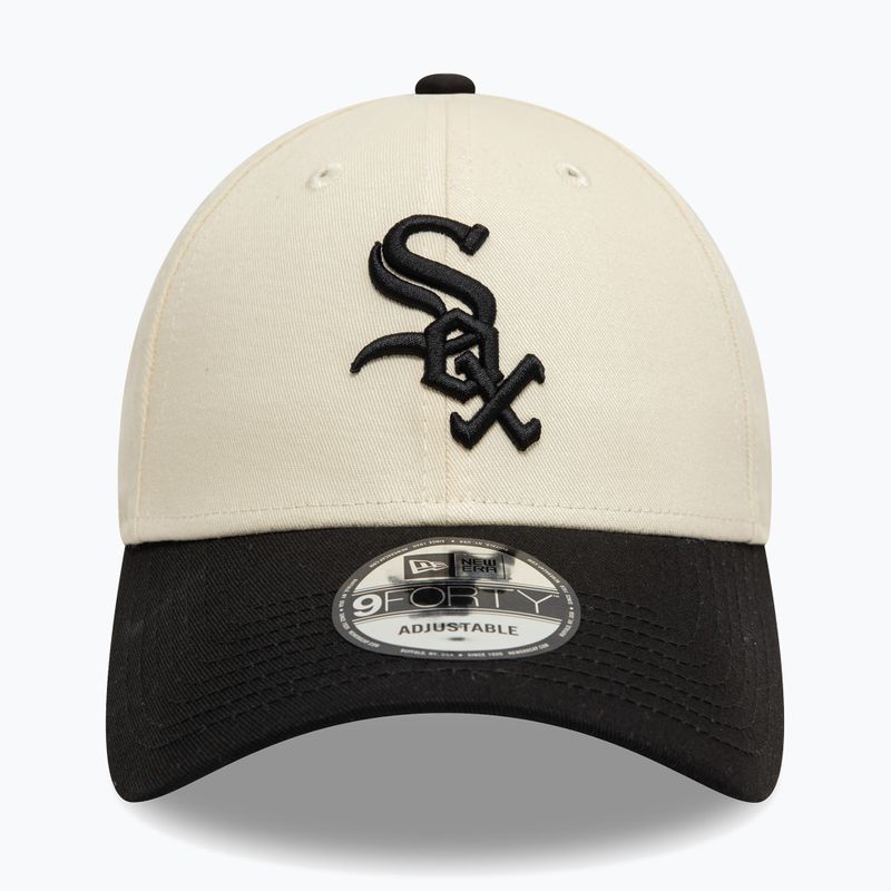 New Era Colourblock 9Forty Чикаго Уайт Сокс бейзболна шапка светло бежова 2