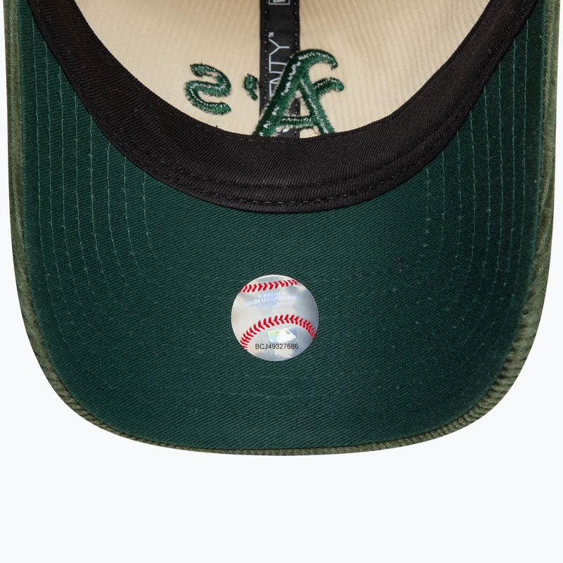 New Era Block Cord 9Twenty Oakland Athletics бейзболна шапка светло бежова 5