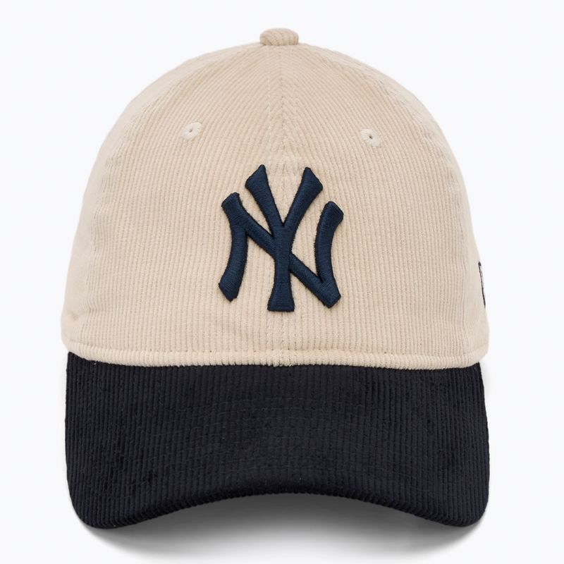 New Era Block Cord 9Twenty New York Yankees бейзболна шапка светло бежова 2