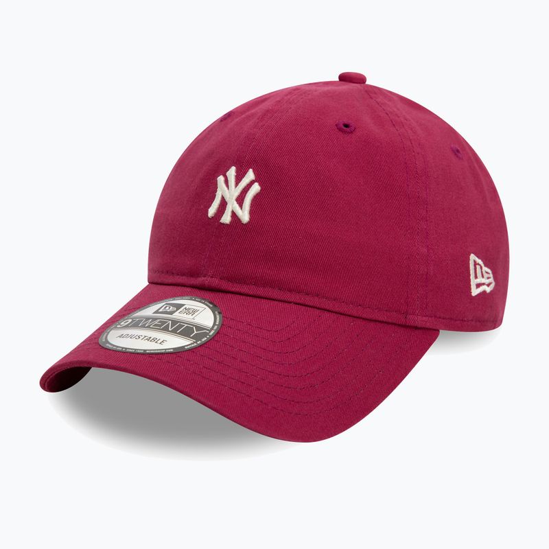 New Era Mini Washed 9Twenty New York Yankees тъмночервена бейзболна шапка 2