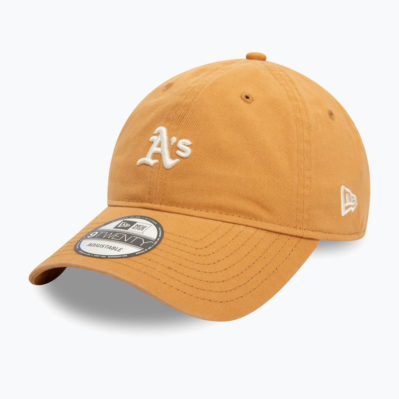 New Era Mini Washed 9Twenty Oakland Athletics тъмно бежова бейзболна шапка 2