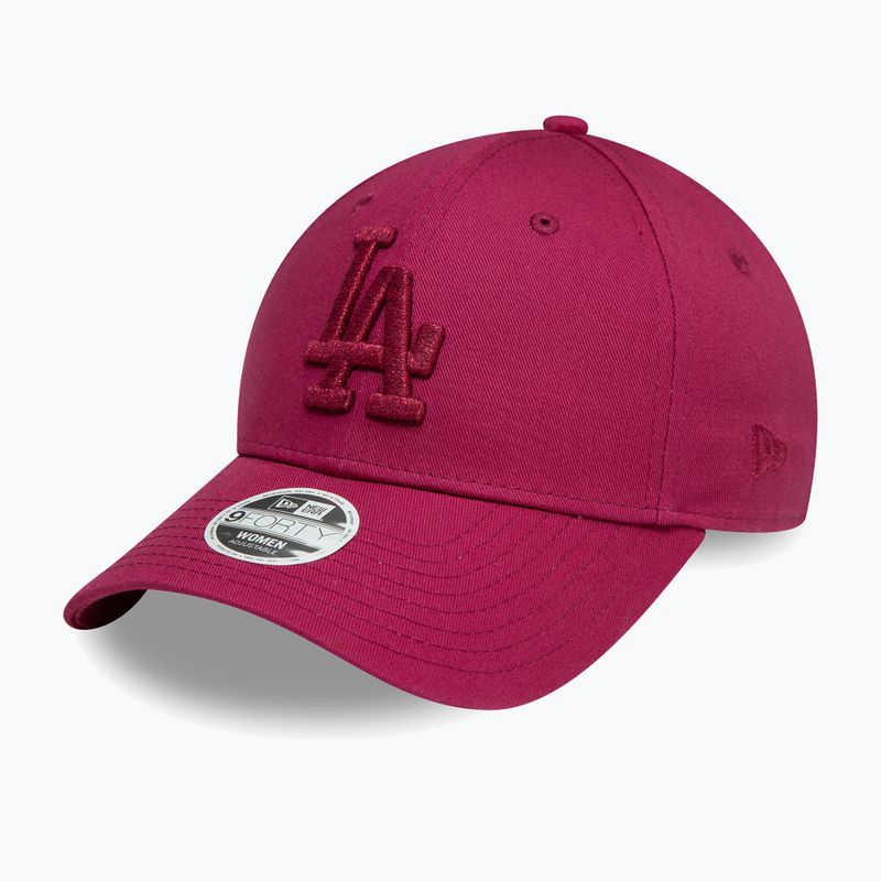 New Era Metallic Logo 9Forty Los Angeles Dodgers бейзболна шапка тъмночервена 2