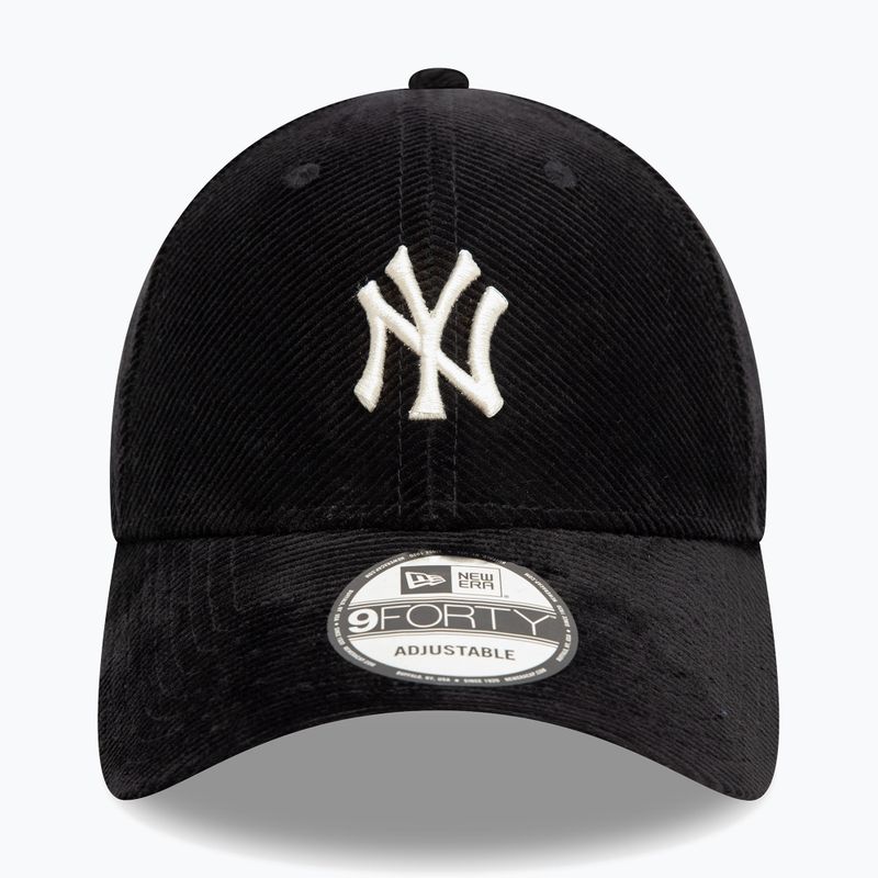 New Era Cord 9Forty New York Yankees бейзболна шапка черна 2