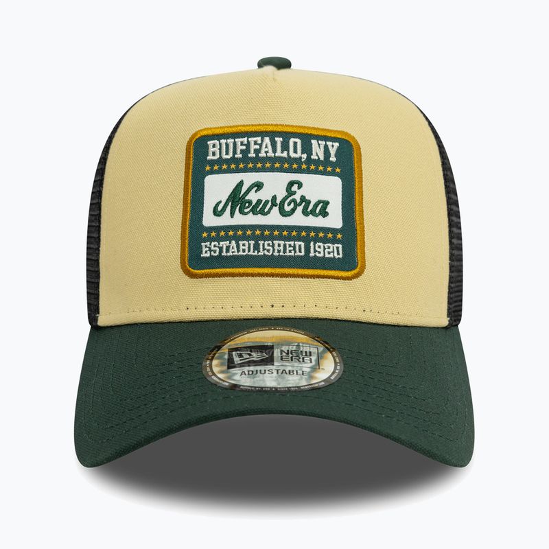 New Era NE Patch Canvas Trucker шапка светло бежова 2