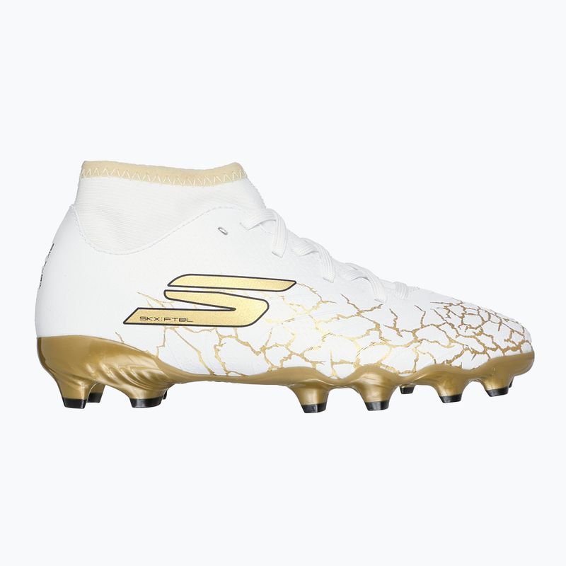 Детски футболни обувки SKECHERS Skx_1.5 High Td Jr FG white/gold 9