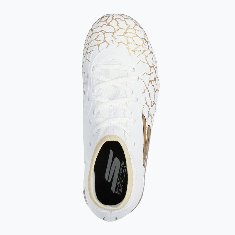 Детски футболни обувки SKECHERS Skx_1.5 High Td Jr FG white/gold 11