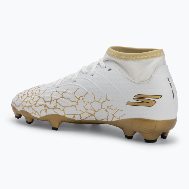 Детски футболни обувки SKECHERS Skx_1.5 High Td Jr FG white/gold 3