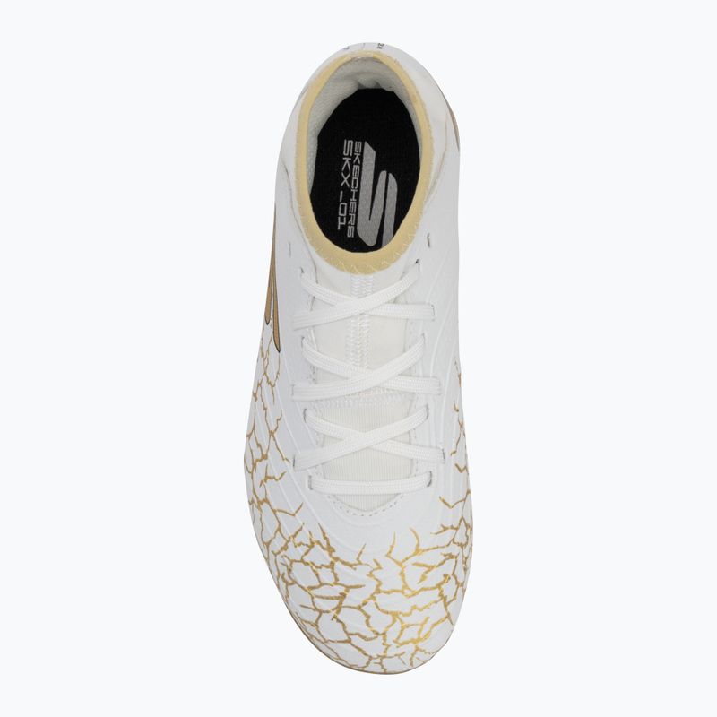 Детски футболни обувки SKECHERS Skx_1.5 High Td Jr FG white/gold 5