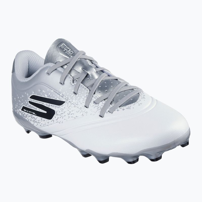 Детски футболни обувки SKECHERS Razor 1.5 Youth Jr FG white/silver 8