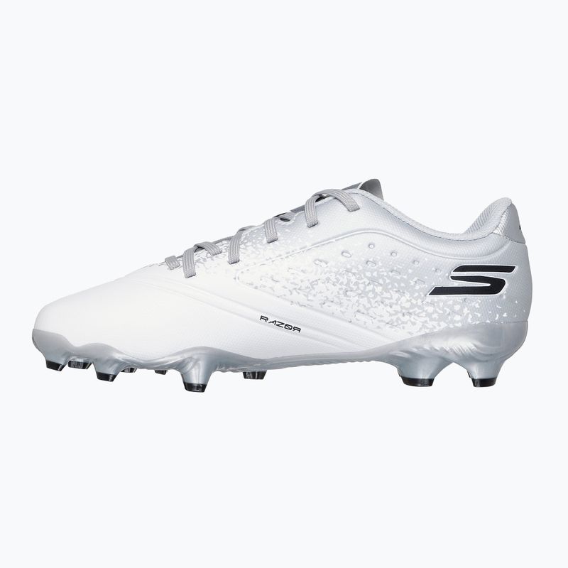 Детски футболни обувки SKECHERS Razor 1.5 Youth Jr FG white/silver 10