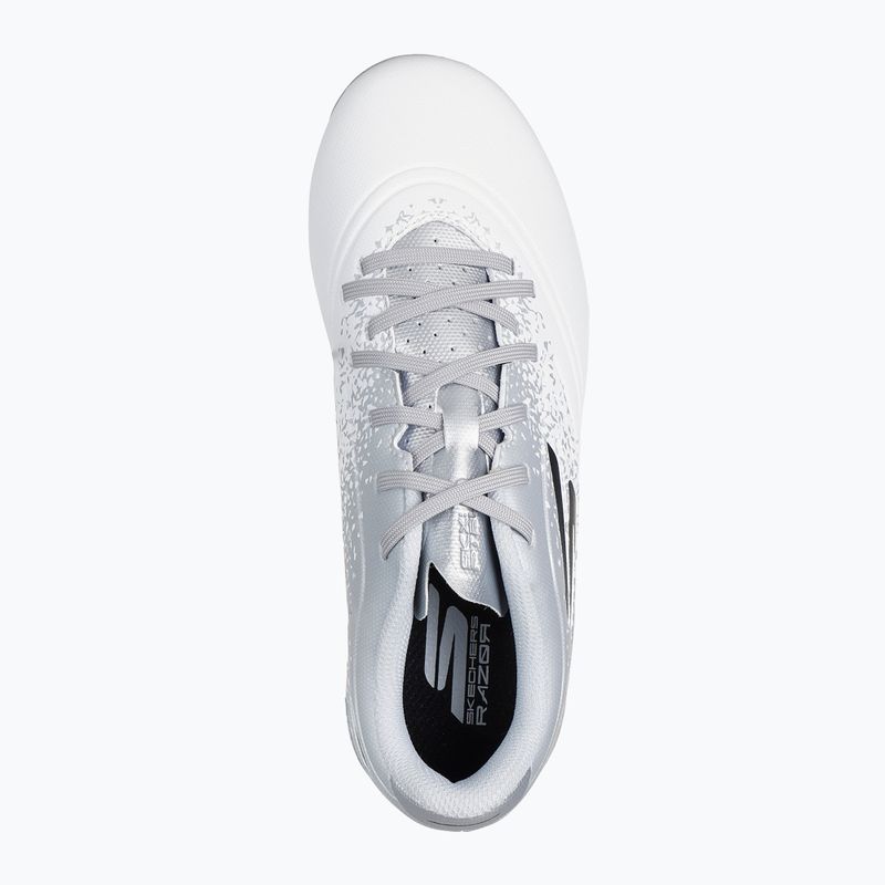 Детски футболни обувки SKECHERS Razor 1.5 Youth Jr FG white/silver 11