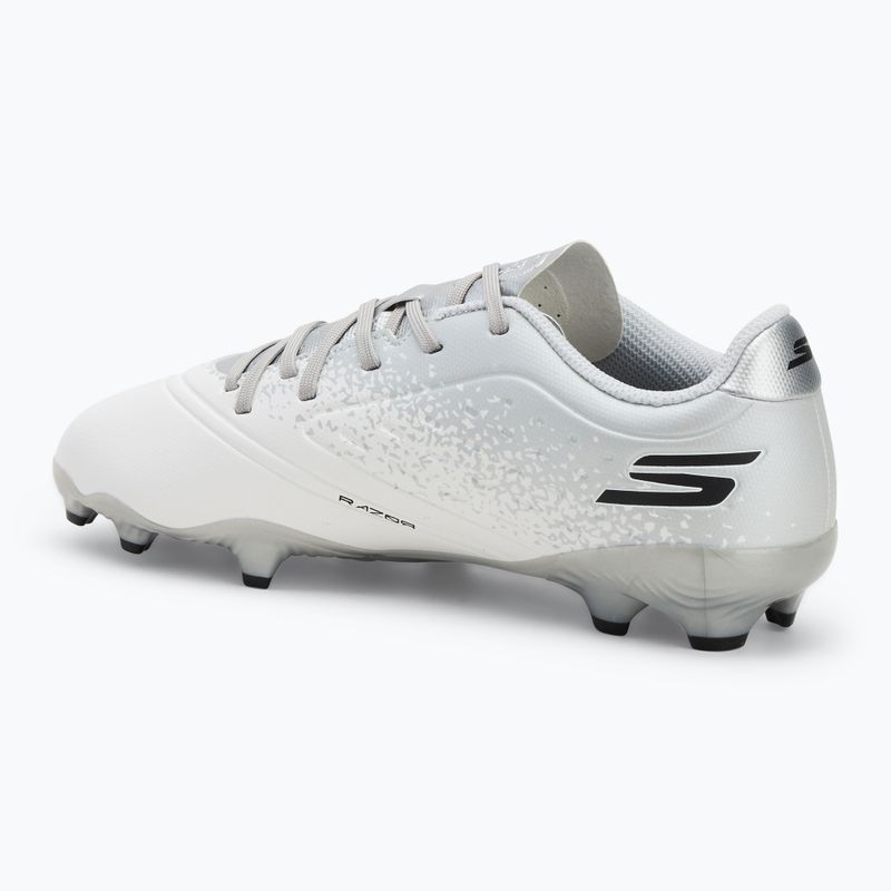 Детски футболни обувки SKECHERS Razor 1.5 Youth Jr FG white/silver 3